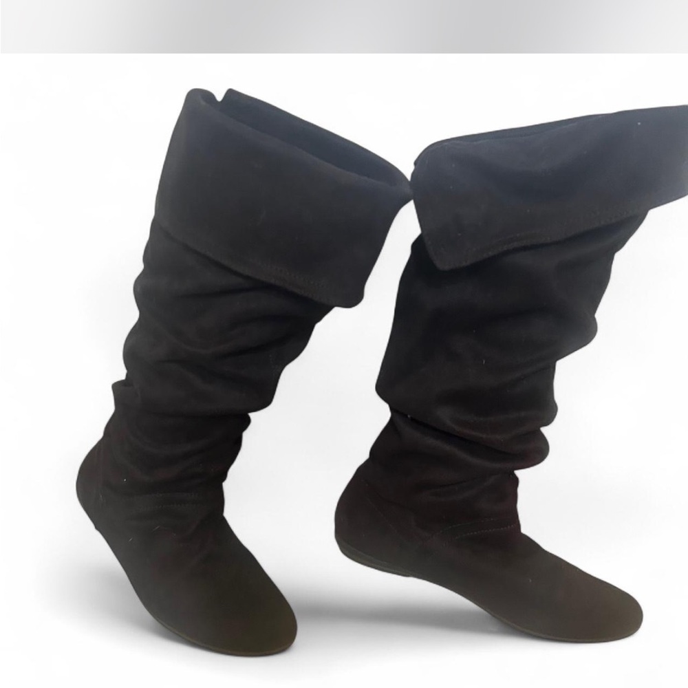 Nine West Black Slouchy Ankle Boots